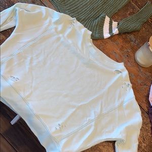 mint american eagle distressed crew